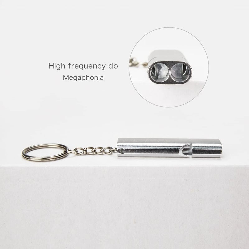 Binboll Double-Tube Whistle Aluminum Alloy Survival Whistle for Outdoor Needs Sports Referee Emergency - Image 5
